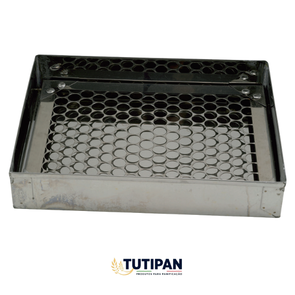 Bandeja C/ Tela Para Escorrer Fritura (INOX)