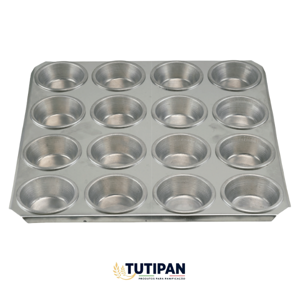 Forma Cup Cake C/ 6 Unid GDE (AÇO CARBONO TEFLONADO) BDJ 26 X 18 cm