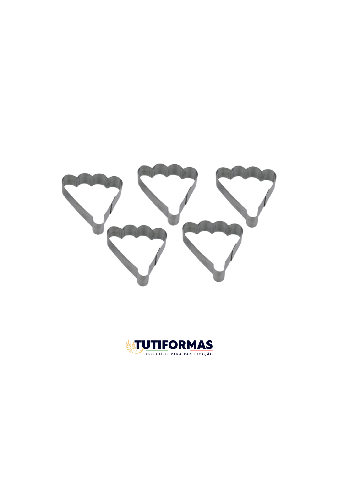 Aro Cortador Petit Four Leque (INOX) – 5 Peças
