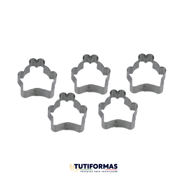 Aro Cortador Petit Four Animais Sapinho (INOX) – 5 Peças
