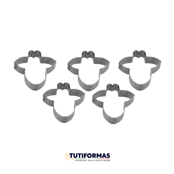 Aro Cortador Petit Four Animais Girafa (INOX) – 5 Peças