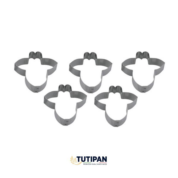 Aro Cortador Petit Four Animais Girafa (INOX) – 5 Peças