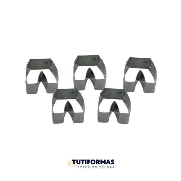 Aro Cortador Petit Four Calça (INOX) – 5 Peças