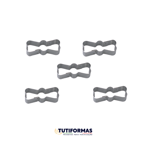 Aro Cortador Petit Four Laço Mini (INOX) – 5 Peças