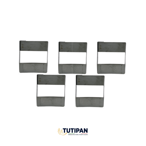 Aro Cortador Petit Four Quadrado Mini (INBOX) – 5 Peças