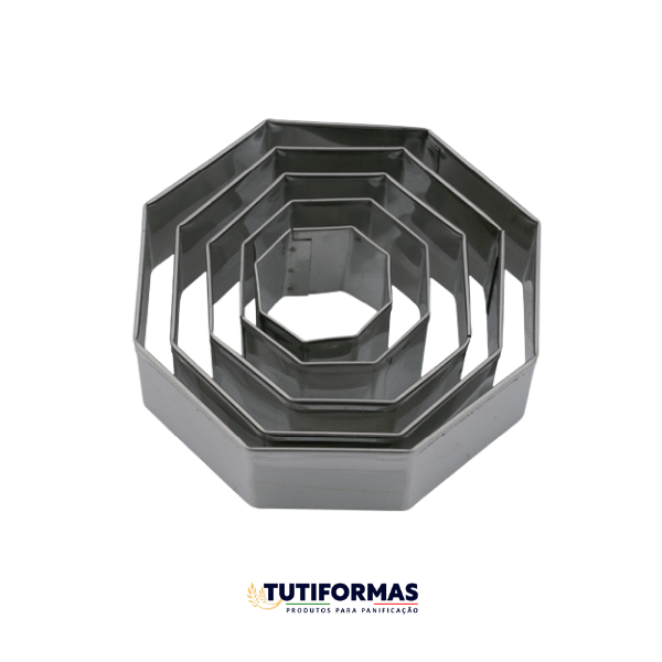 Jogo Aro Cortador Oitavado (INOX) C/ 5 pçs