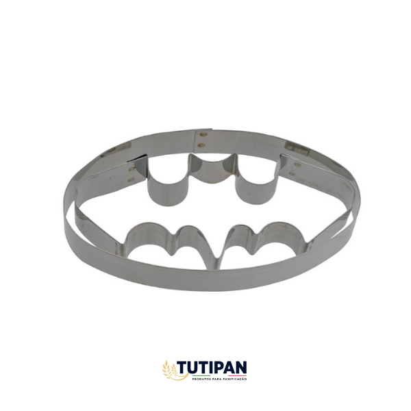 Jogo Aro Cortador Petit Four Batman Simbolo (INOX) C/ 1 pç