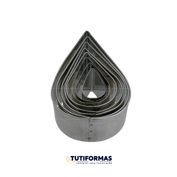 Jogo Aro Cortador Gota (INOX) C/ 8 pçs